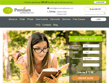 Tablet Screenshot of premiumqualityessays.com